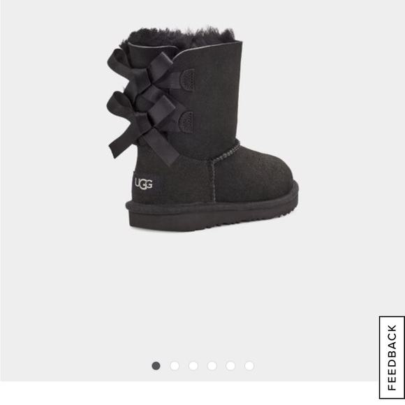 Other - UGG Bella Bow Boots, black size 2